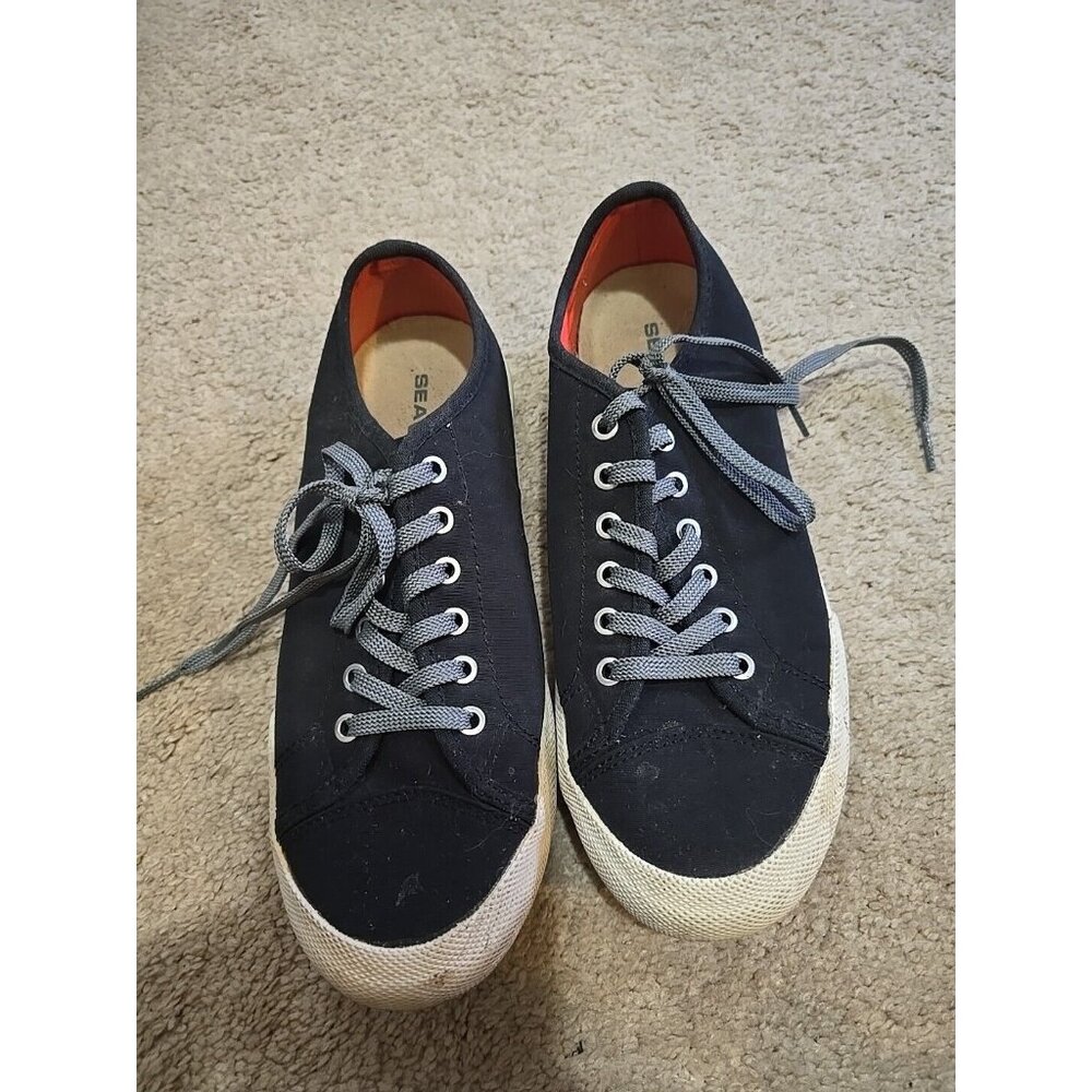 SeaVees Women’s Navy Blue Nylon Army Issue Low Standard Sneaker Shoes Sz 7